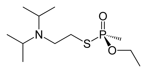 Структурная формула VX