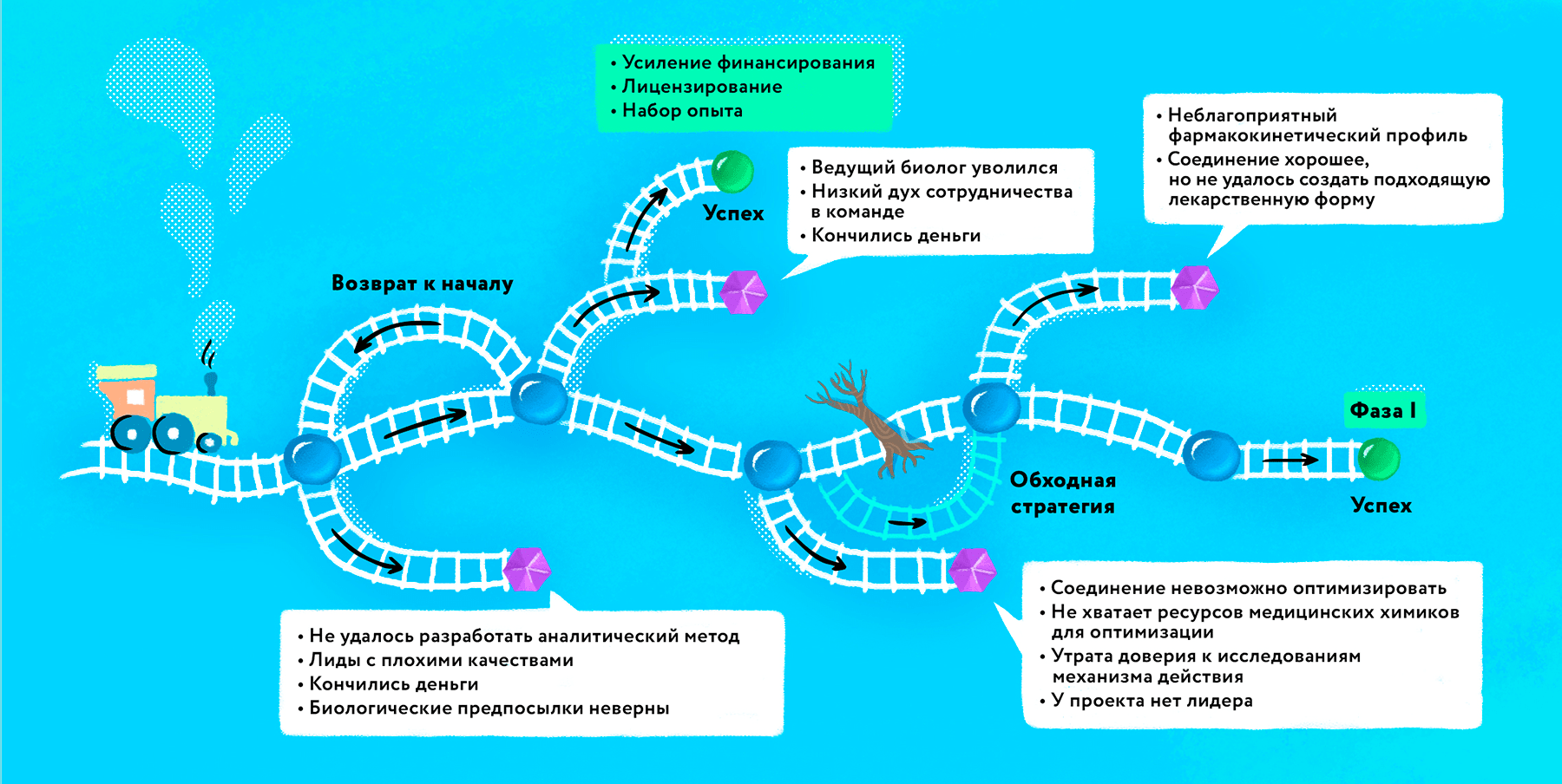 Сложный путь ранней фармацевтической разработки к успеху