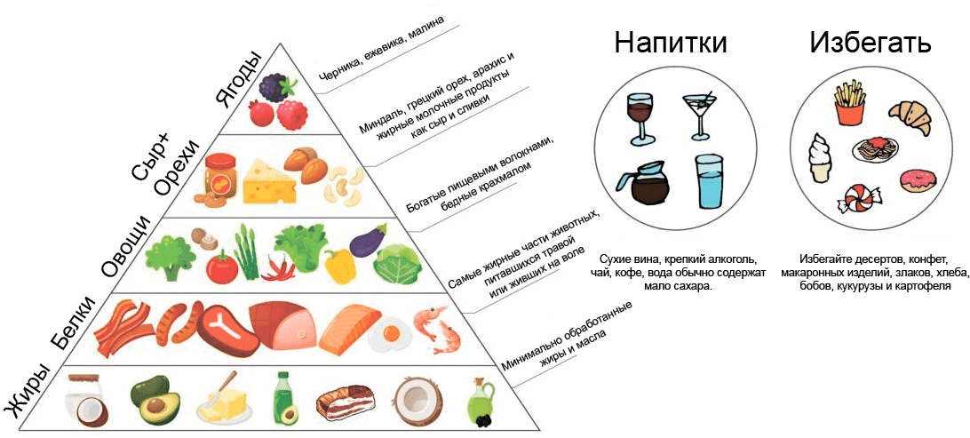 Схема кетогенной диеты