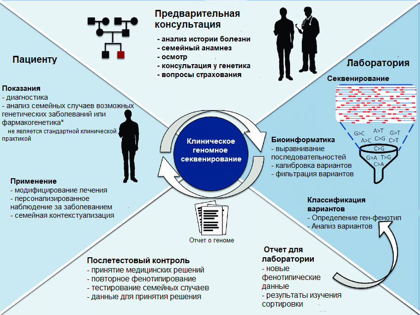 План процесса клинического геномного секвенирования