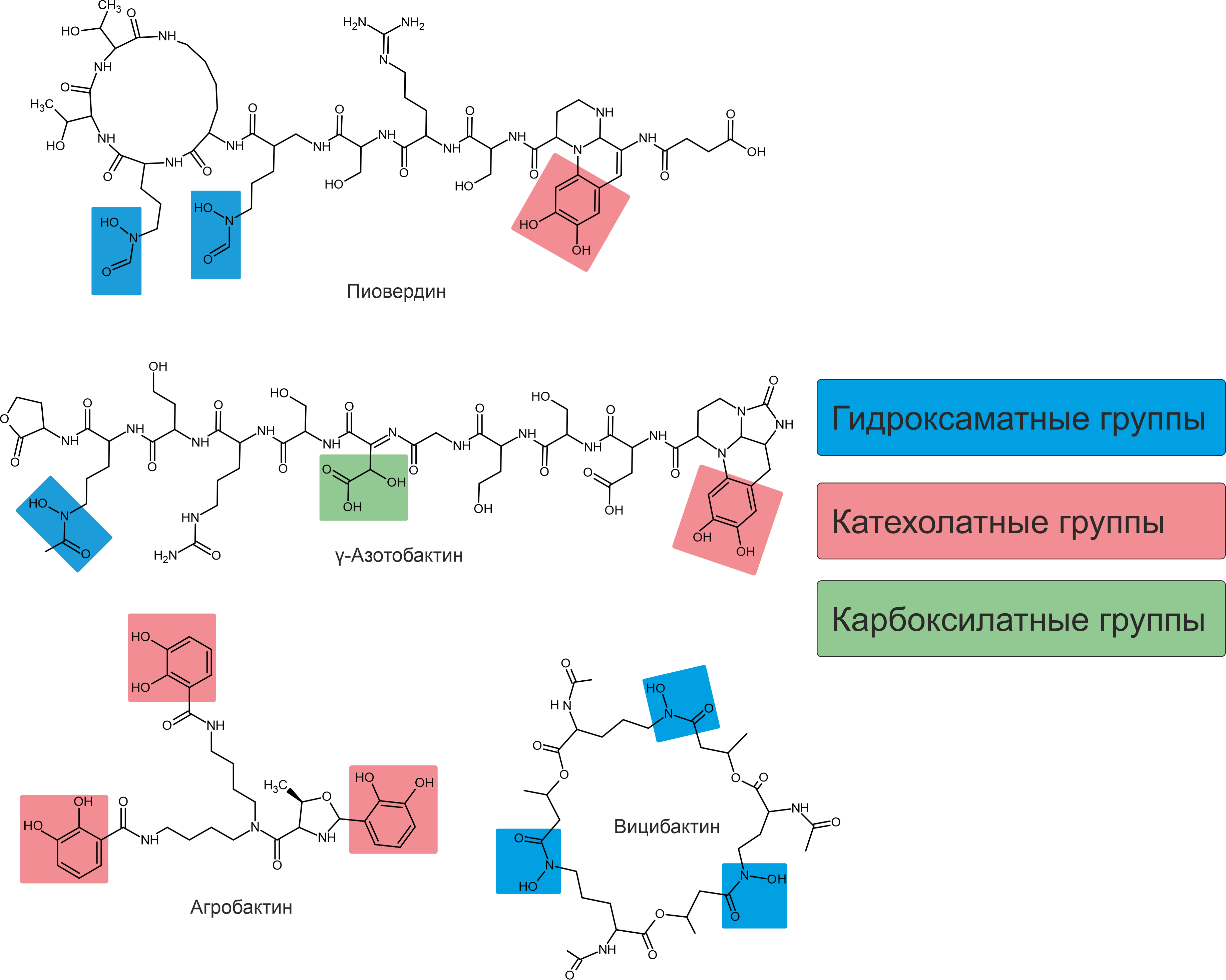 Некоторые сидерофоры