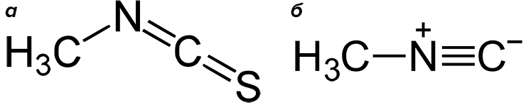 Метилизотиоцианат и метилизонитрил